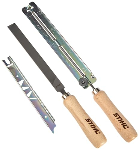 Stihl 5605 007 1027-Set di lime da 1/4, 3/8 P 56050071027 per catena Picco, colore: Grigio