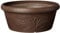Arcadia Garden Products PSW Pot TA25C Collection Flache Blumenzwiebel-Pfanne, niedrige Schale für Sukkulenten, Bonsai, Feengärten, Kräuter, 25,4 cm, Schokolade