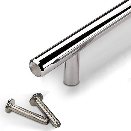 20 Stück SO-TECH® Relinggriff G11 Möbelgriff Möbelgriffe massiv verchromt BA 96 mm