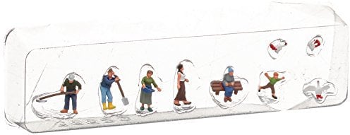 NOCH H0 Figuren Landwirte, Figuren-Set, 1:160 Spur N, Handkoloriert für ländliche Szenerien im Modellbau