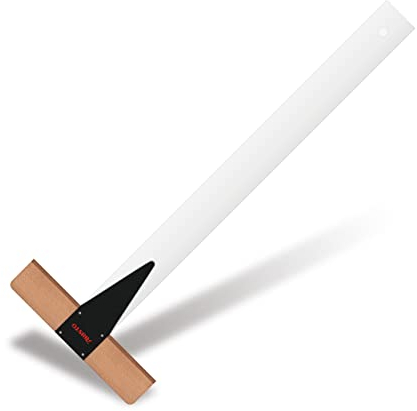 Aristo AR1907 Reißschienen (Plexiglas, Buche, ohne Teilung, 70 cm)