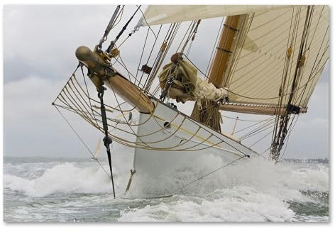 Postereck - 0430 - Segelschiff, Boot Meer Wasser Schiff Segeln - Wandposter Fotoposter Bilder Wandbild Wandbilder - Poster - 4:3-81,0 cm x 61,0 cm