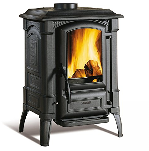La nordica - Guilietta - poele a bois en fonte emaillee - couleur : noir anthracite