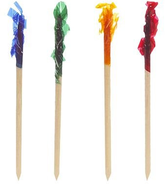 1000 Deko-Picker 6,8 cm farbig sortiert Frills