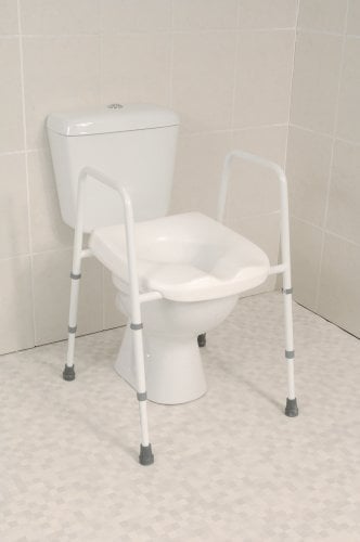 NRS Healthcare G44869 Mowbray Free Standing and Adjustable Toilet Seat and Frame - PRE-ASSEMBLED