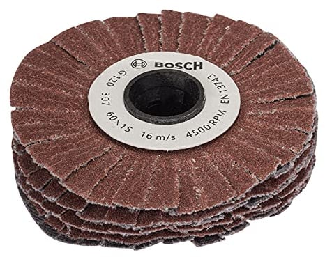 Cylindre abrasif souple Bosch - Accessoires pour PRR 250 ES (largeur 15, grain 120)