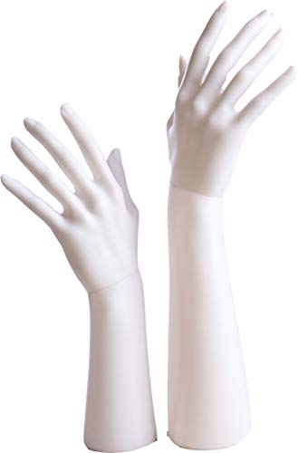 Eurohandisplay D3/4 2X Dekohand,Dekohände,Schmuckhand, Schmuckhalter,Schaufensterpuppe weiß