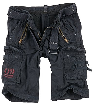 Surplus Raw Vintage Royal Shorts, royalblack, XXL