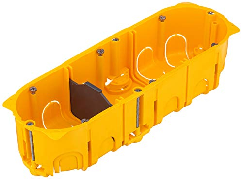 Legrand 080053 dreifach Unterputzdose / Hohlwanddose BATIBOX HW-DOSE 3-F T=50MM, Orange