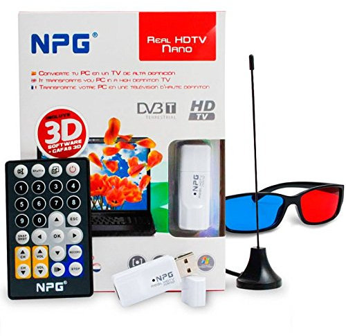 Npg Tech 30E40TV-HDTV-US30D0 - Sintonizador de televisión Externo (DVB-T, USB, VGA, Direct X), Blanco