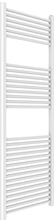 ERCOS Radiateur sèche-serviettes Radiateur sèche-serviettes Dimensions 550x1500 MM Radiateur Blanc Couleur Moderne, raccords 1/2 Livré avec kit de montage