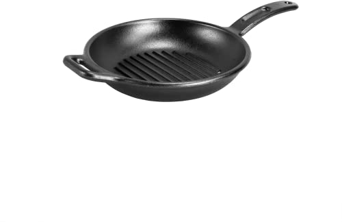 Lodge Bold 25,4 cm gewürzte Gusseisen-Grillpfanne; Design-Forward Kochgeschirr