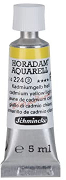 Schmincke – HORADAM® AQUARELL - feinste Künstler-Aquarellfarben, Kadmiumgelb hell - 5 ml