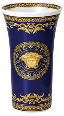 Rosenthal Vasenserie Medusa blau Vase 26 cm