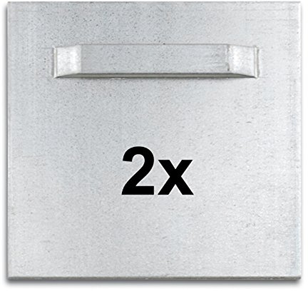 Bilderrahmen Neumann 2 selbstklebende Spiegelbleche mit einer Öse, 70x70 mm