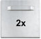 Bilderrahmen Neumann 2 selbstklebende Spiegelbleche mit einer Öse, 70x70 mm