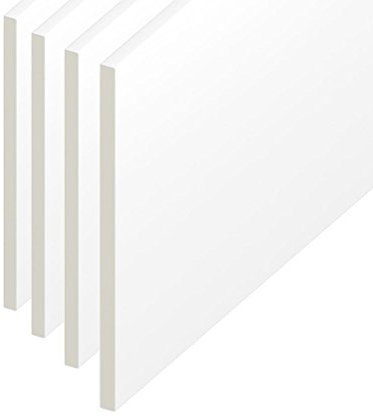 150mm Soffit/Utility/Reveal/Skirting PVC Plastic Flat Board - White - 2m Length