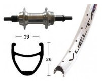 H-Rad 28x1.75Schr.ZKR 6/7f.silb.Starr36L Airline 1 silber.Niro-Spei.