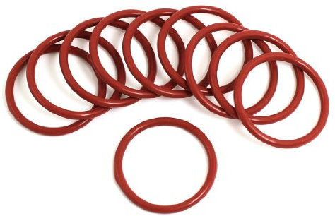 sourcing map 10 x Red Rubber, 38 mm x 3 mm x 32 mm Oil Seal O-Ringe Dichtungen Unterlegscheiben de