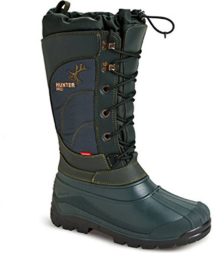 DEMAR Thermostiefel Jagdstiefel mit WOLLE gefüttert HUNTER PRO, Grün, 47 EU