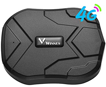 Winnes 4G GPS Tracker, Starker magnetischer GPS Tracker Lange Standby-Zeit Fahrzeugortung wasserdichte Echtzeit-Ortung Anti-Lost Locator mit kostenloser APP TK905 4G