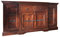 MASSIVMOEBEL24.DE Oxford Sideboard Akazie 160x45x85, Farbe:Dunkelbraun lackiert, Größe:160x45x85 cm (BxTxH)