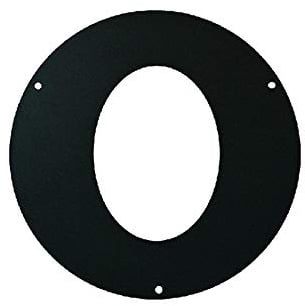 Rosette Elliptisch aus aluminiertem Stahl in der Farbe Schwarz. SP. MM 2. Für Steigungen bis 45 °. Für Verwendung Innen.