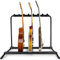 Pyle Gitarrenständer- Guitar Stand, 7-Space Faltbarer Gitarrenständer Mehrfach, Bass ständer, für Akustikgitarre, E- Gitarre & Gitarrentasche, Tragbarer Gitarrenstaender mit Schaumstoffpolsterung
