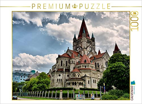 CALVENDO Puzzle Franz-von-Assisi-Kirche 1000 Teile Puzzle quer | 1000 Teile Lege-Größe 64 x 48 cm Foto-Puzzle für glückliche Stunden