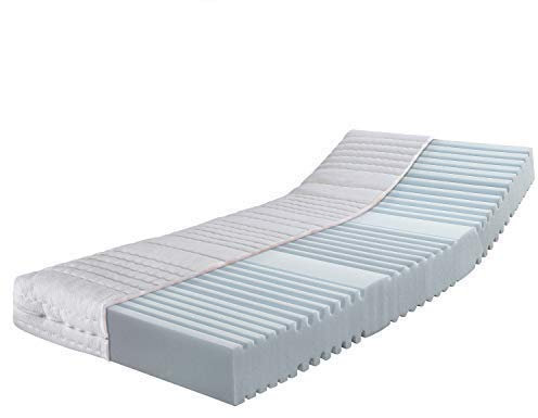 RAVENSBERGER Kaltschaummatratze Ortho-PUR | 160 x 220 cm | Höhe 18 cm | Härtegrad H3 | 7-Zonen | waschbarer Baumwoll-Doppeltuch-Bezug | Oeko-TEX® Standard 100 Zertifiziert | Made in Germany