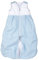 wellyou, Kinder-Baby-Schlafsack, mit Frottee gefüttert, hellblau-weiß Vichykaro, für Mädchen und Jungen, Größe 56-80