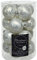 KAE 16 Weihnachtskugeln Glas 35mm (Weiß Eislack Matt)//Weihnachtskugeln Baumkugeln Christbaumkugeln Christbaumschmuck Christbaum-Kugeln Mini Dose