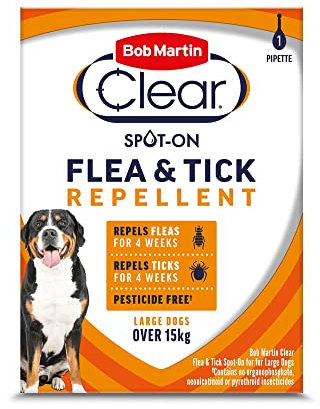 Bob Martin Clear Pesticide Free Spot On Flea Large Dog 4WK