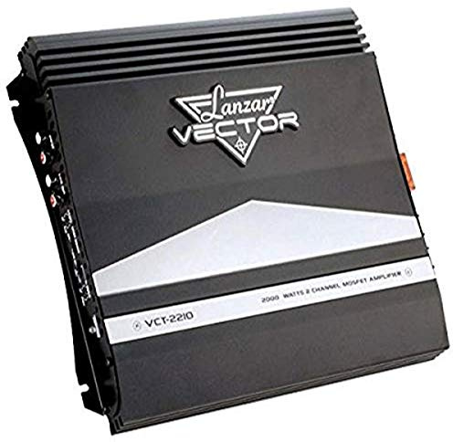 Lanzar VCT2210 - Amplificador Mosfet de 2 canales y alto rendimiento (2000 W)
