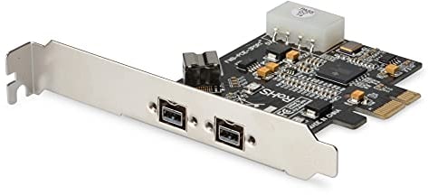 DIGITUS Firewire card - PCIe - Firewire 800 1394b interface card - 3-port - 2x 9-pin external & 1x 9-pin internal