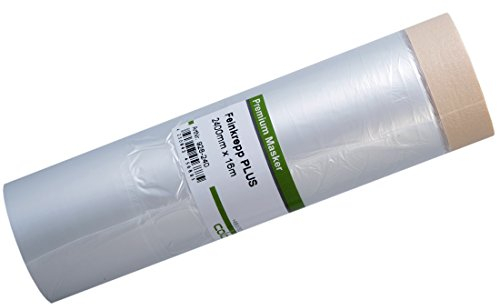 Colorus Masker Tape PLUS Feinkrepp 240 cm x 16 m | Abdeckfolie Malerkrepp Malerfolie | Maskerband für den Innenbereich