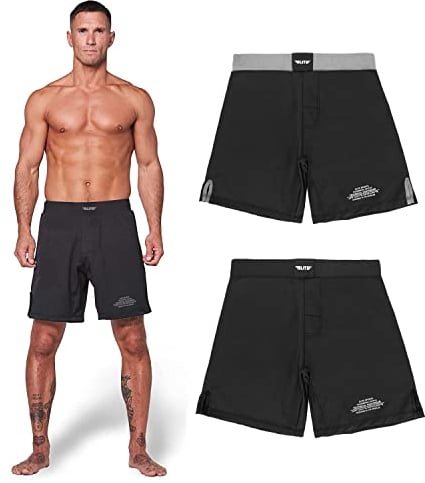 Pantalones Cortos de Lucha para Hombre, Color Negro, Jack UFC, para Artes Marciales Mixtas, BJJ, No Gi, Grappling, jiu Jitsu, Negro -, Medium