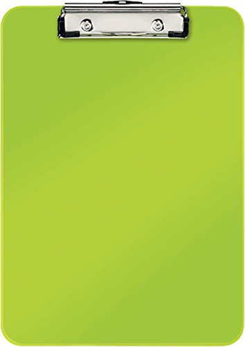 Leitz 39710064 A4 Clipboard, Rigid Plastic, WOW Range, Green