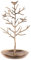 INVIKTUS Schmuckständer Baum und Vögel, Silber, Antik, Ideal für Ladentheke und persönlichen Gebrauch, Multifunktional, Abnehmbar, Platzsparend bei Nichtgebrauch