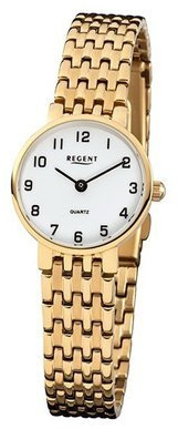 F716 - Uhr - goldfarben/weiss