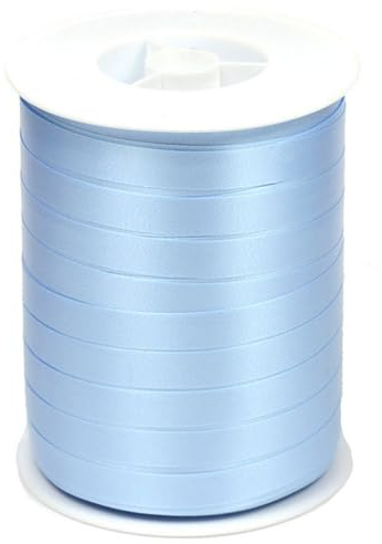 STAR Geschenkband Ringelband Polyband 10mm x 250m Farbe: hell blau
