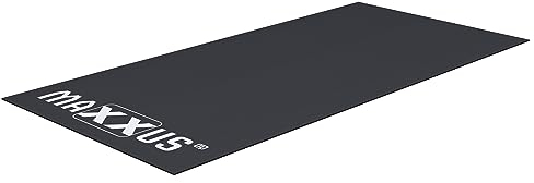 MAXXUS Bodenschutzmatte - Größenwahl, rutschfest, für Laufband, Crosstrainer, Ellipsentrainer, Ergometer, Rudergerät, Rollentrainer, Vibrationsplatten, Fitnessgeräte - Unterlegmatte (210 x 100 cm)