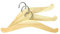 Heless 304 - Puppenkleiderbügel, 3 Stück, aus Holz, Zubehör für den Puppenhaushalt, Beige