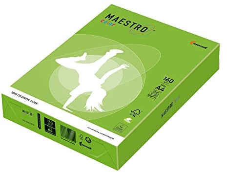 Mondi Maestro Papier A4, 210 x 297 mm, 160 g, 250 g/m², Grün