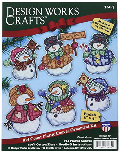 Design Works Crafts Welcome Winter Cross Stitch Ornament Kit, 4 Inches