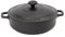 Chasseur en fonte Noir mat 24 cm faible Cocotte Ronde 7743175