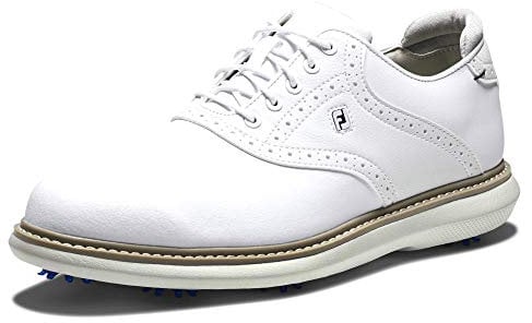 FootJoy Men's FJ Traditions Golf Shoes, White, 6 UK
