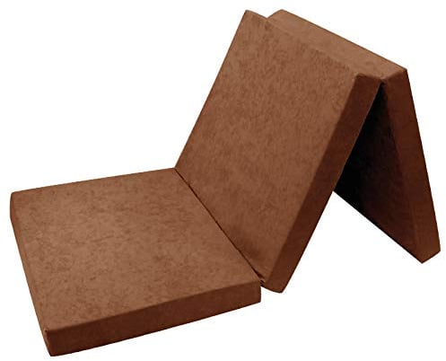 FORTISLINE - Klappmatratze 195x80x9cm - 3-teilige Faltmatratze - H2 Gästematratze - Camping Faltbare - Kamping Bett - Waschbar Bezug - Erwachsene Klappbar - Reisematratze - Schaumstoff Matratze