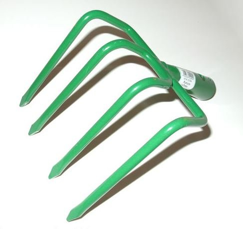 Feldhacke 14 cm Kartoffelhacke Pickhacke Gartenhacke Feld Garten 4 Zinken Kasche