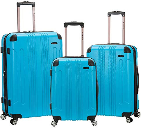 Rockland London Hardside Spinner Rad Gepäck, türkis, 3-Piece Set (20/24/28), London Hartschalen-Koffer mit Drehrad